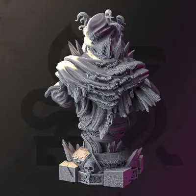 Thirazar - The Forgotten Lich - Bust - Back