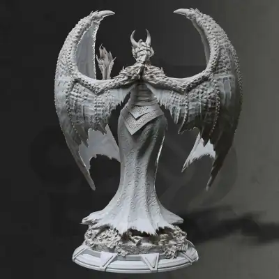 Tharvaya - Dragon Warlock - Back