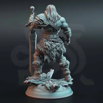 Oovur - Colossal Wastewalker Barbarian - Back