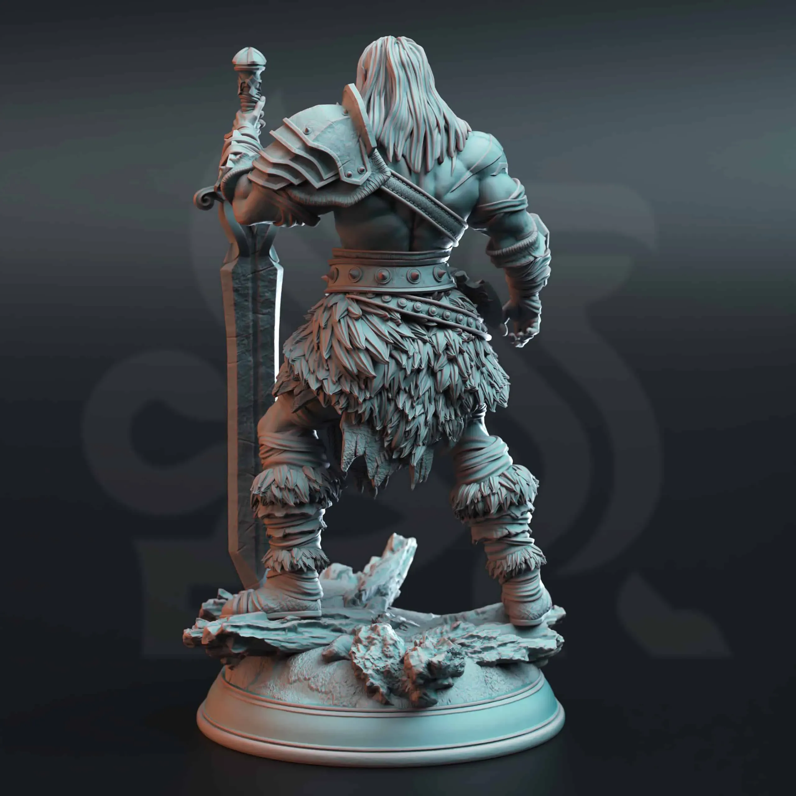 Oovur - Colossal Wastewalker Barbarian - Back