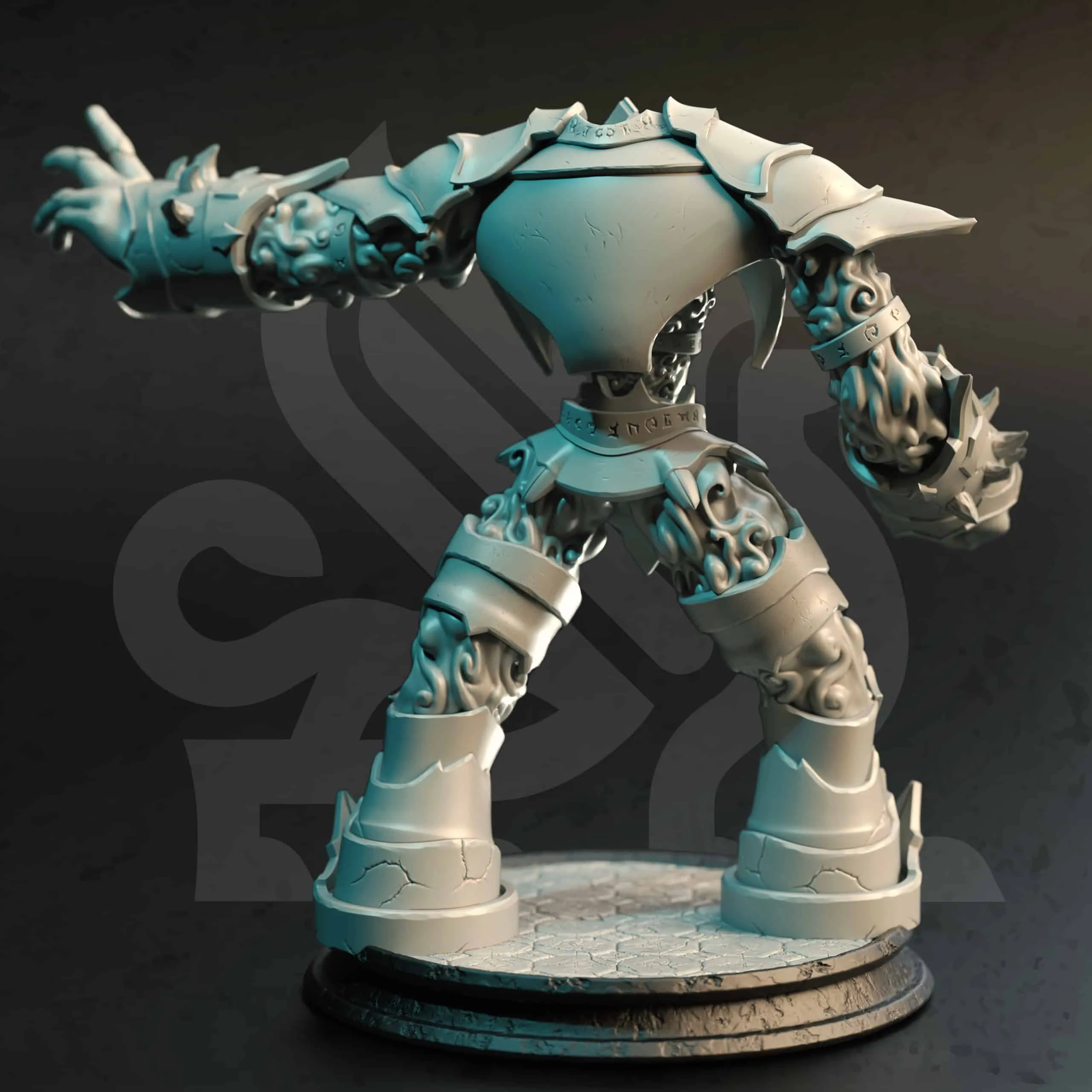 Orodvylian - Vanguard Arcane Golem - Back