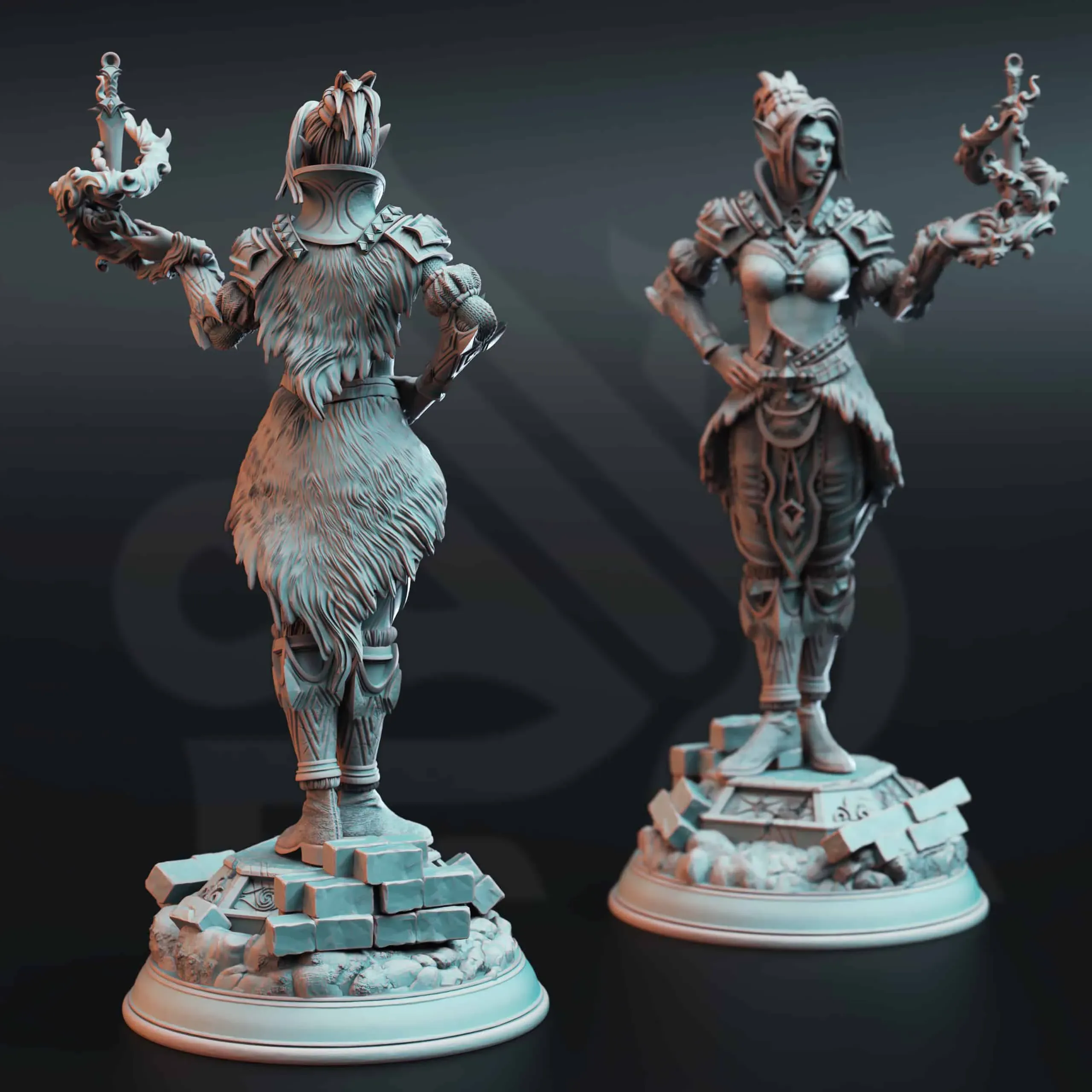 Calanar - Half Elf Psionic Agent - Back