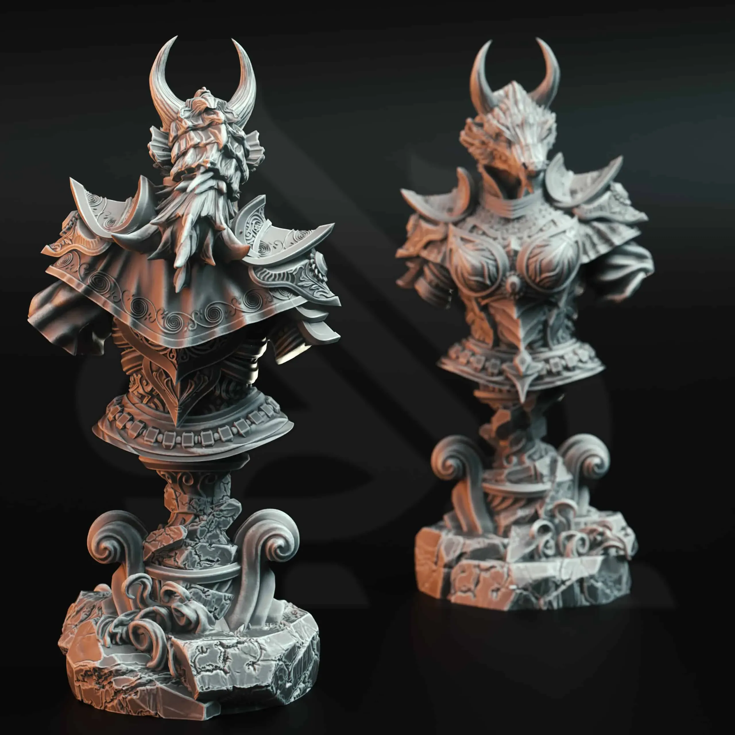 Tharvaya – Ascended Dragon Warlock - Bust - Back