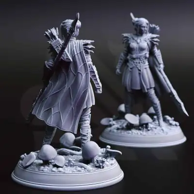 Irinax’s Chosen - Drow Soldiers F2 - Back