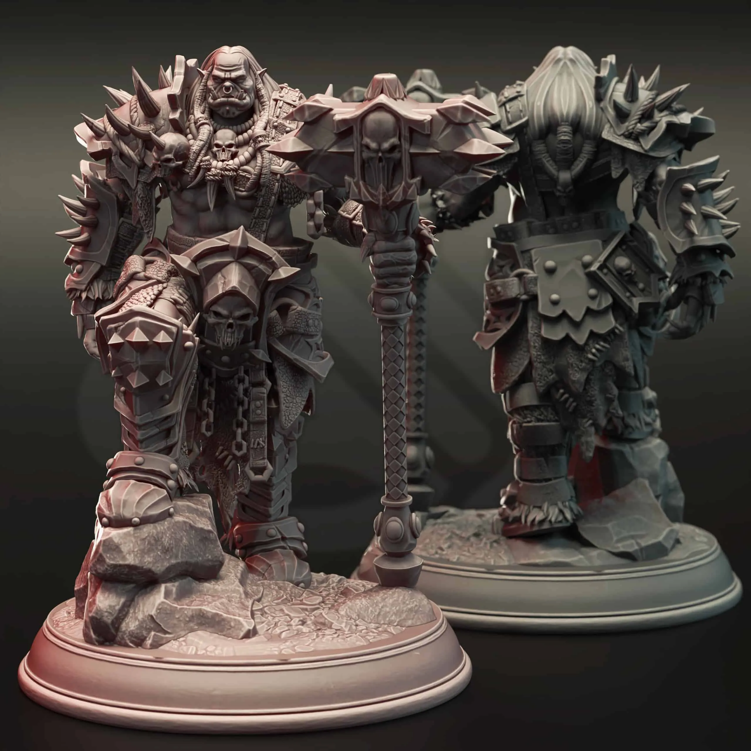 Gazza the Arrowproof - Orc Warboss - Front