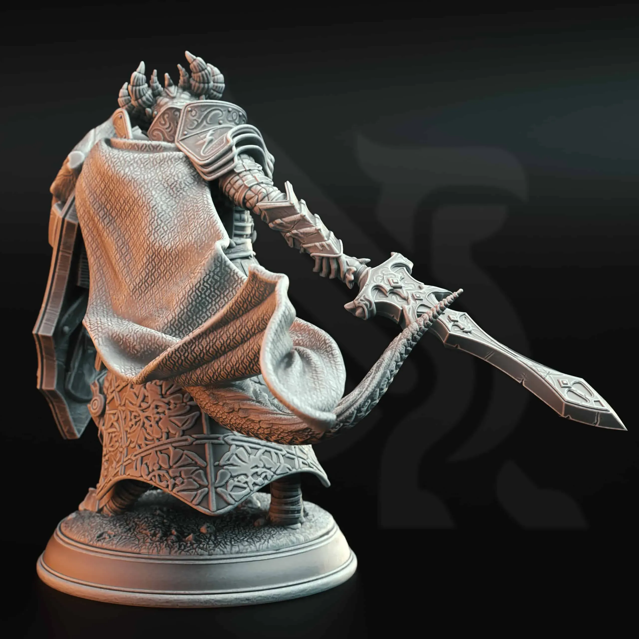 Horakthar - Dragon Commander - Pose 2 - Back