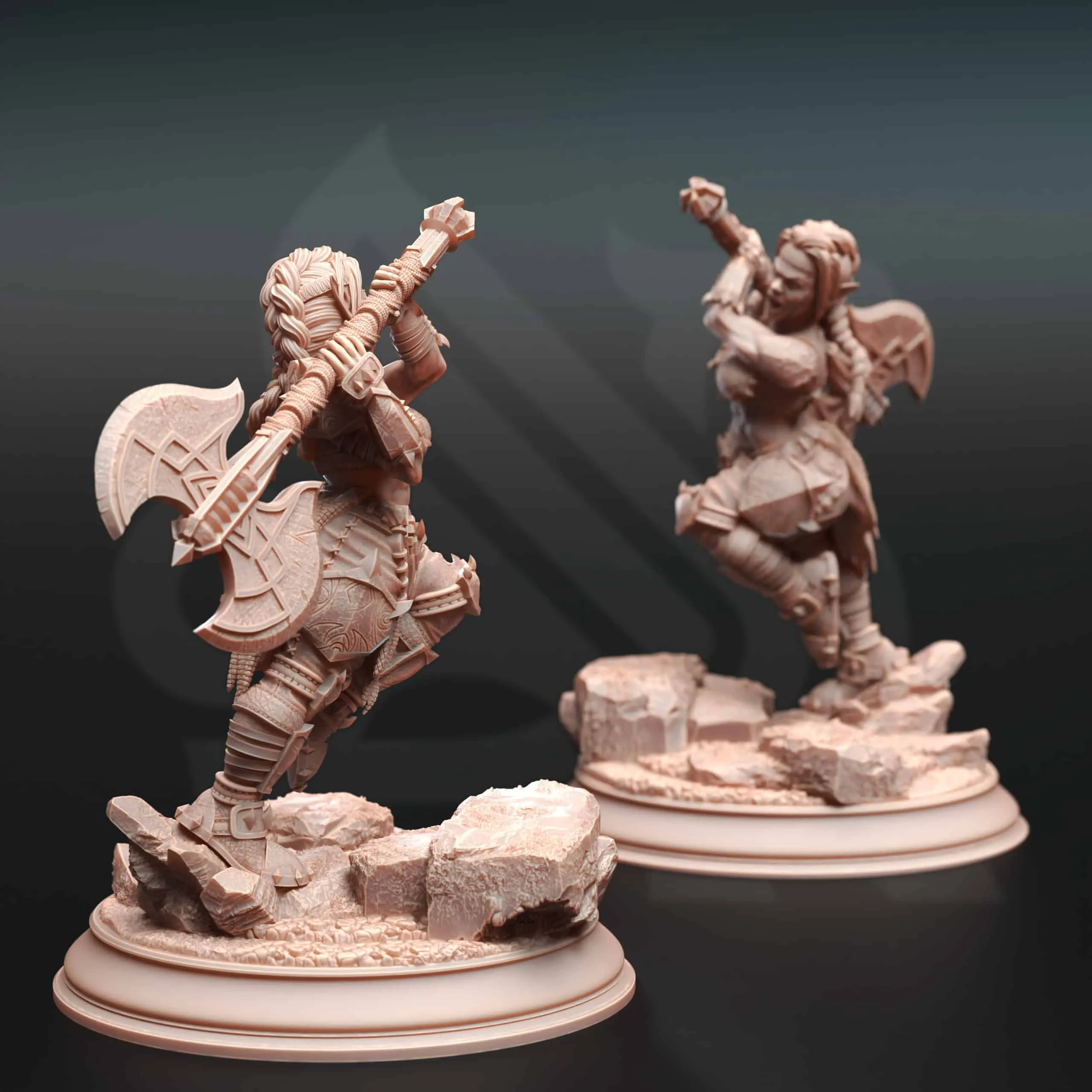 Gatha - Duergar Battlerager Barbarian - Back