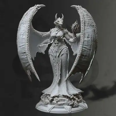 Tharvaya - Dragon Warlock - Front