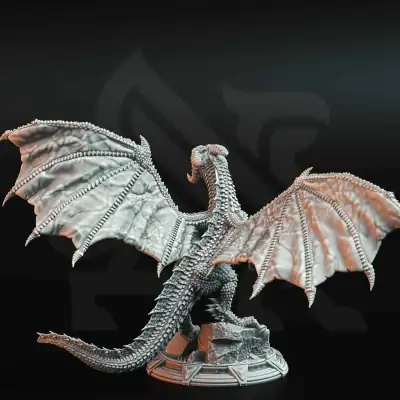 Rokarthion “The Red Tyrant” - Ancient Red Dragon - Back
