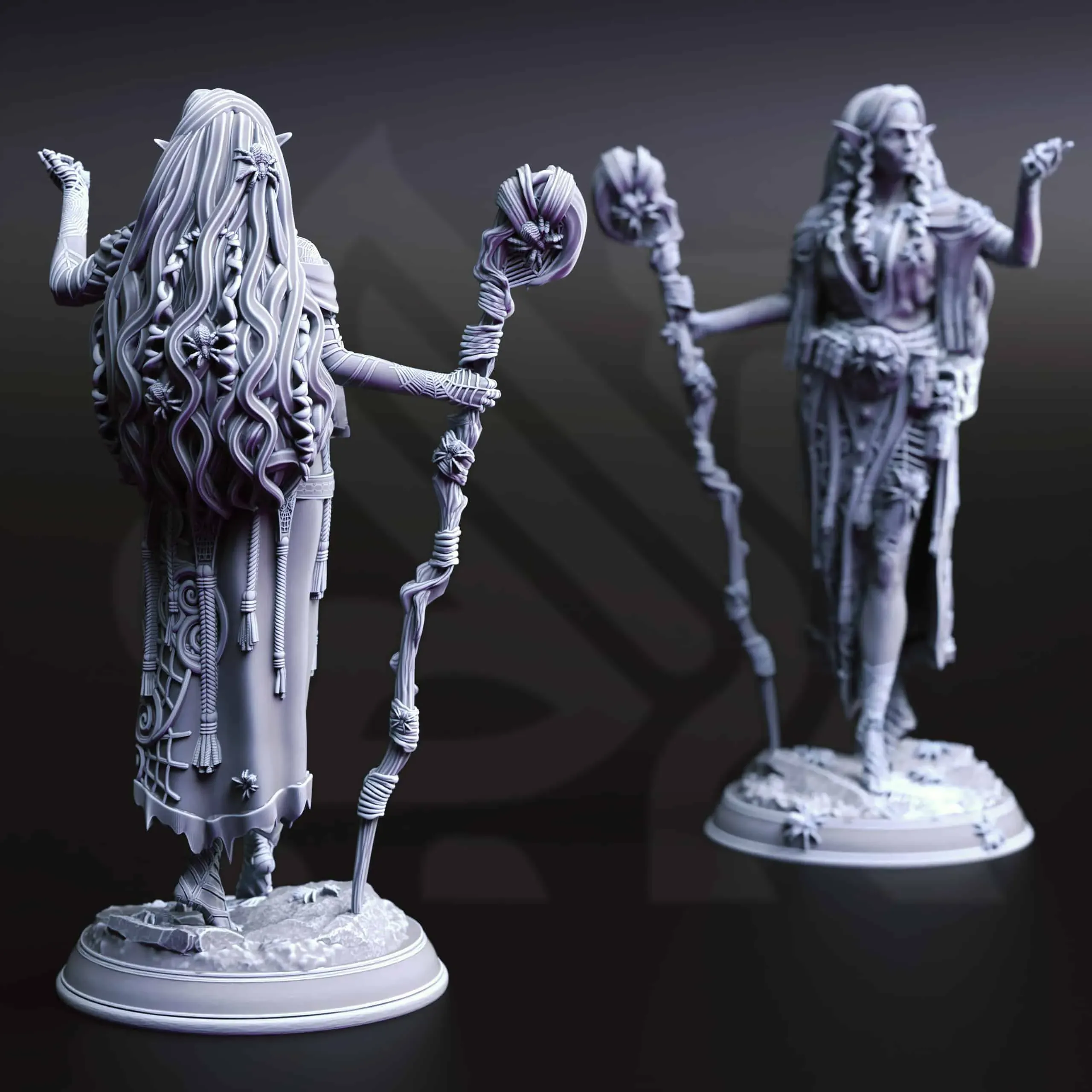 Irinia - Drow Spidermancer - Back