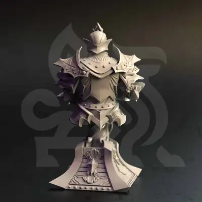Teverys - Arcane Paladin - Bust - Back