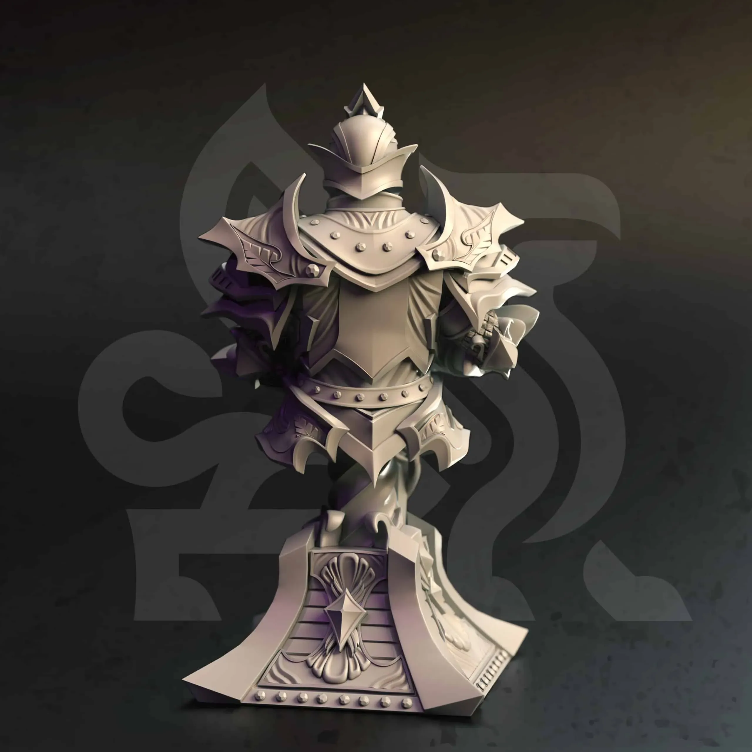 Teverys - Arcane Paladin - Bust - Back