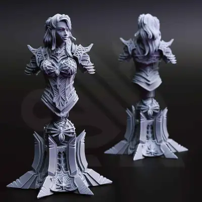 Vakara N’thara - Drow Assassin - BUST
