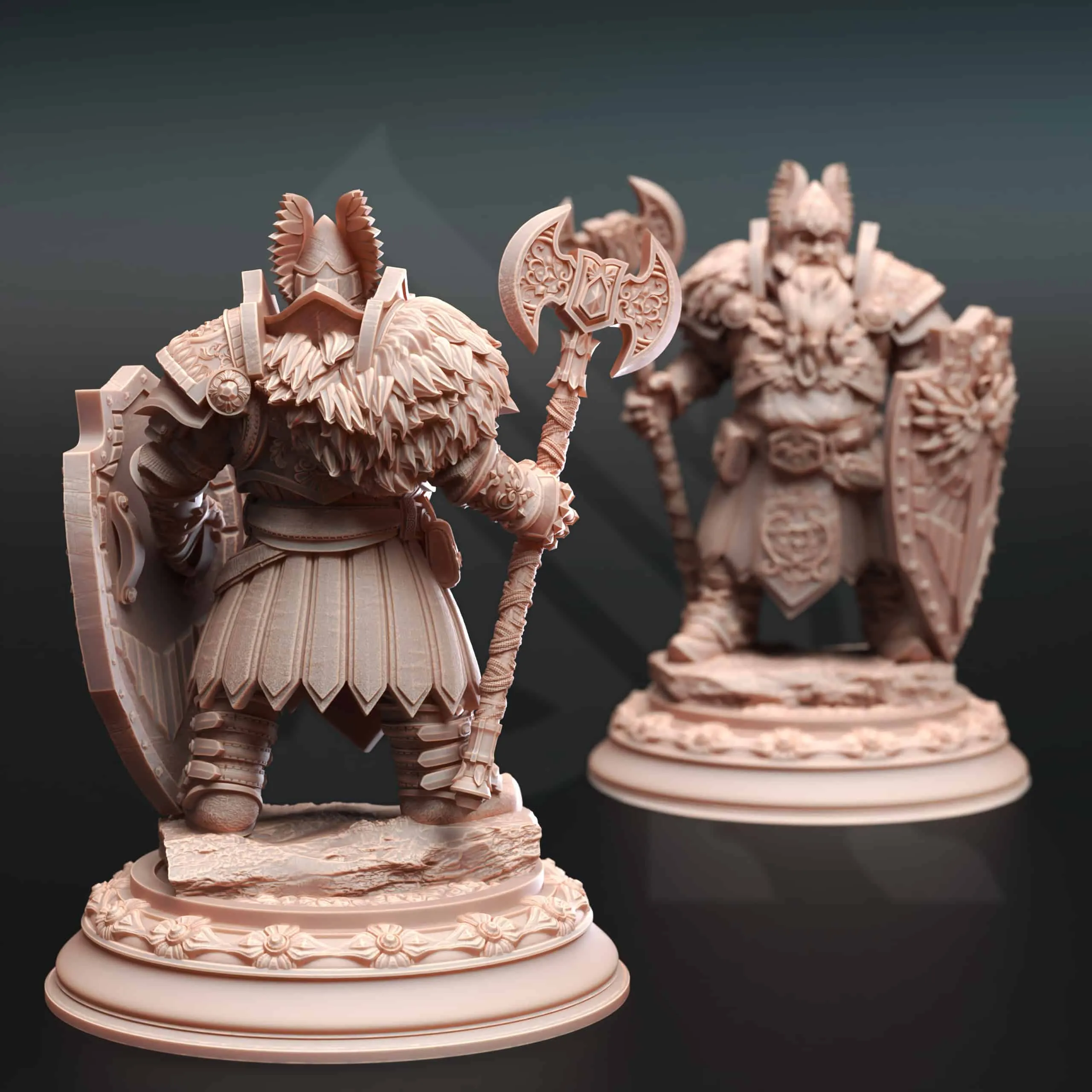 Tors of Delvdor - Dwarven Cleric of Life & Glory - Back