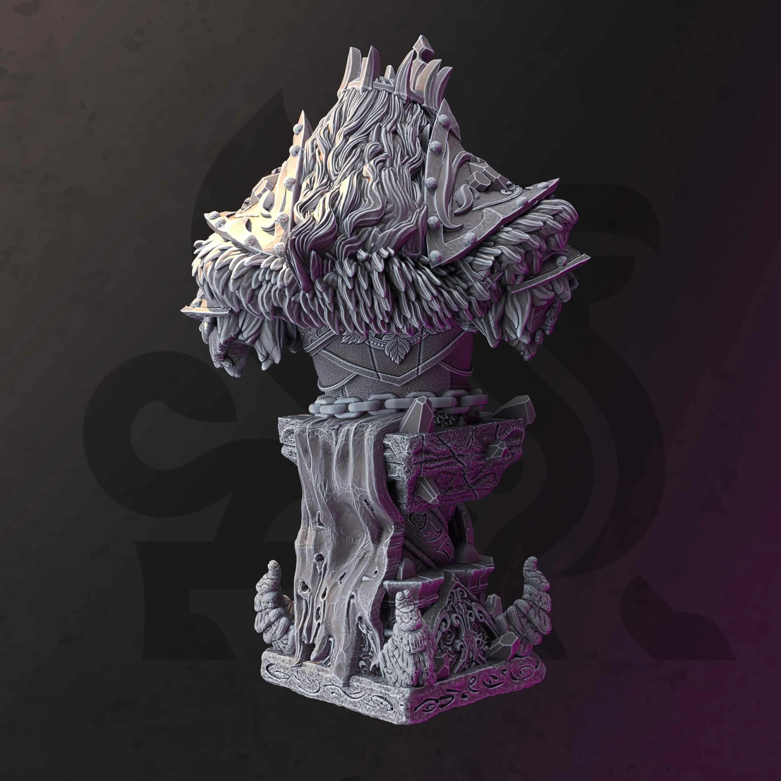 Yinsylim - The Fallen Paladin BUST - Back