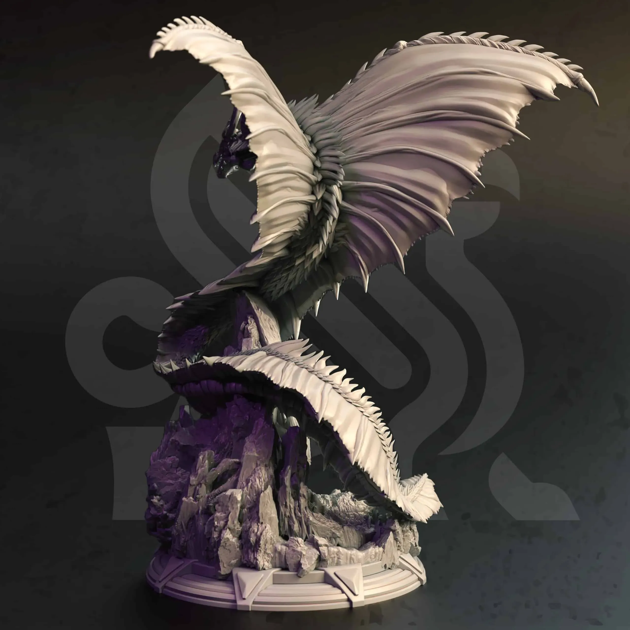 Fyrantius - Adult Mana Wyrm - Back