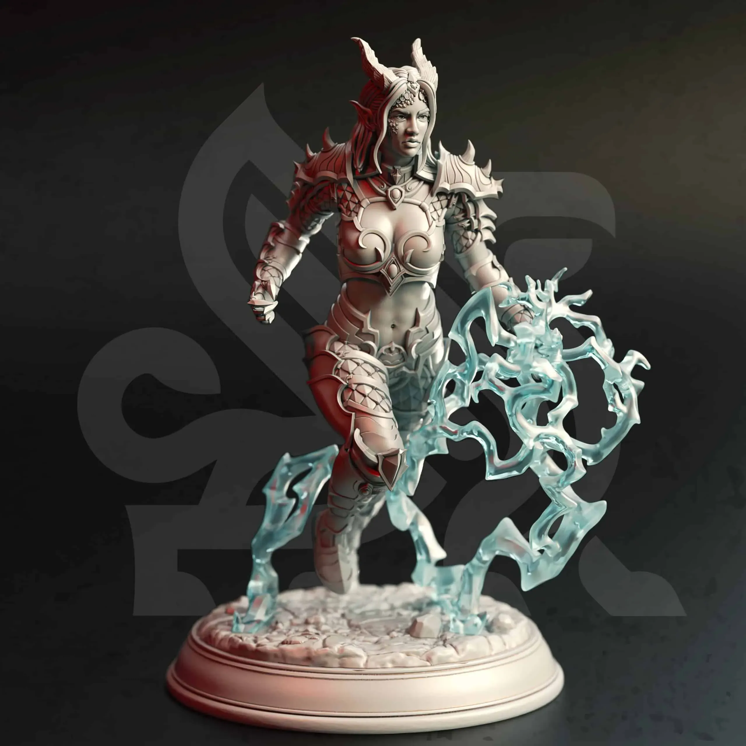 Aurestia - Ancient Golden Dragon (Human Form) - Front