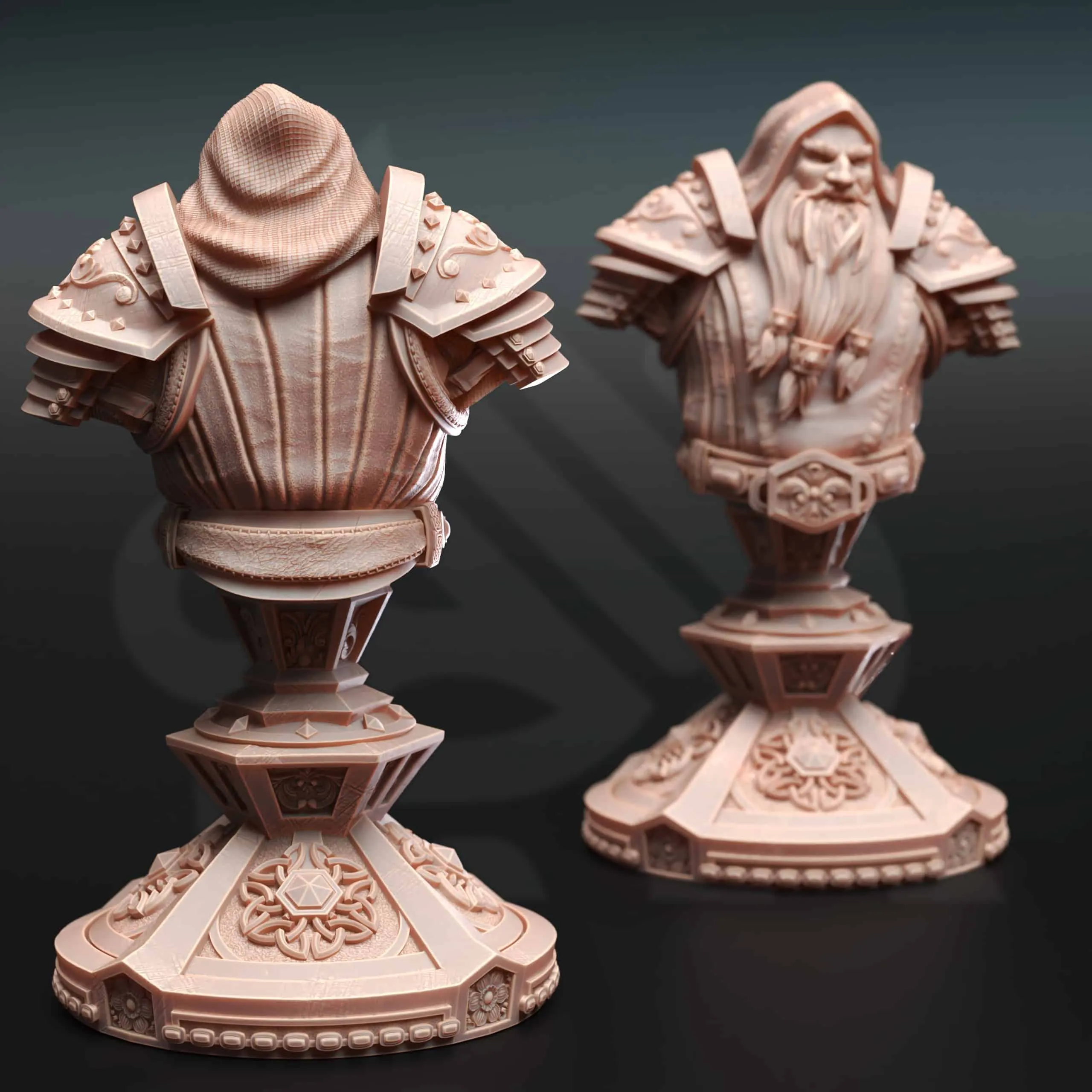 Tors of Delvdor - Dwarven Cleric - BUST Back