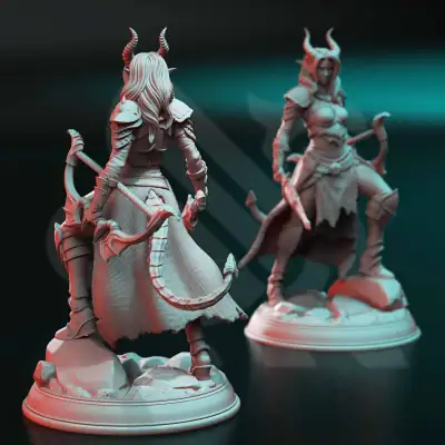 Elkava of the Sixth - Deception Huntress - Back