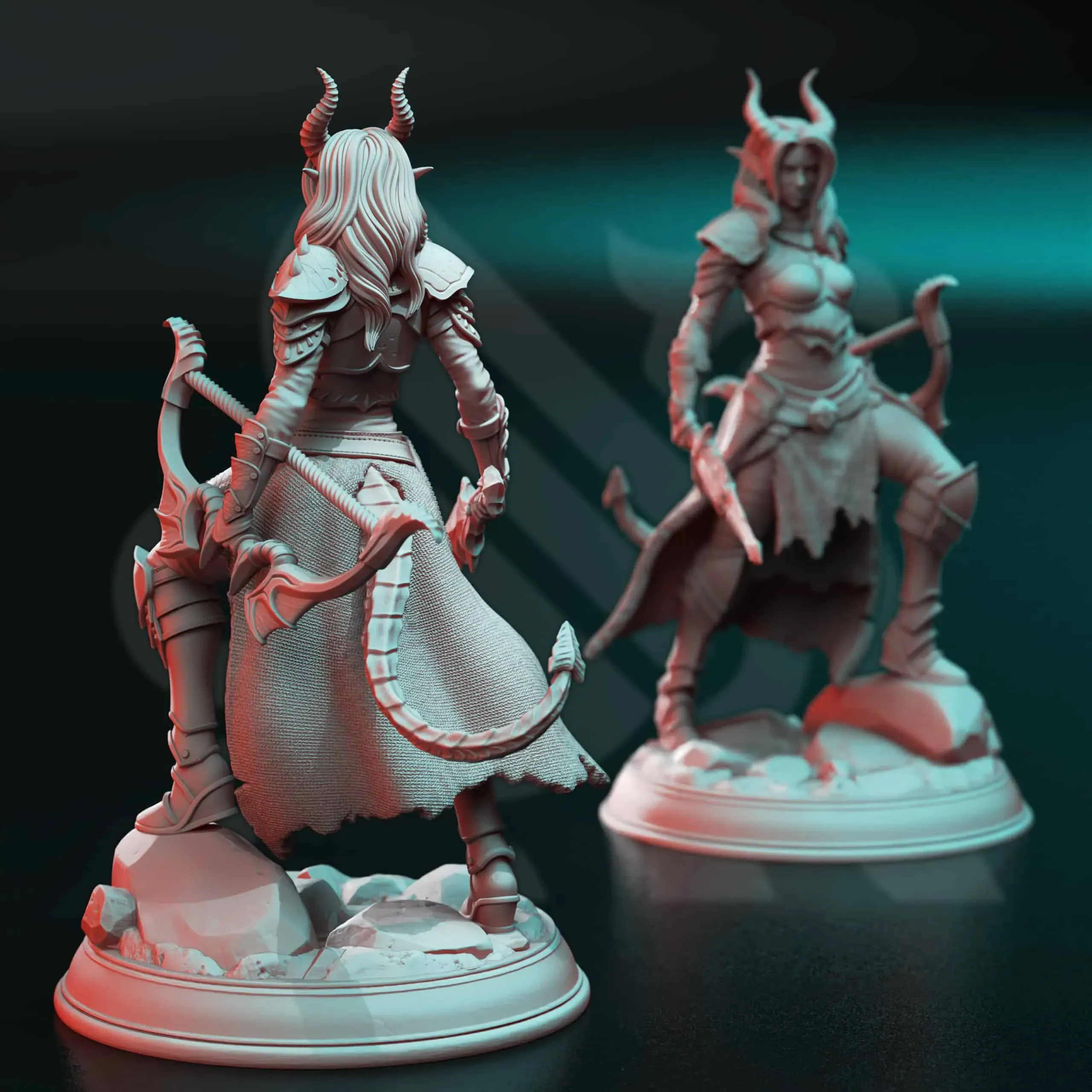 Elkava of the Sixth - Deception Huntress - Back
