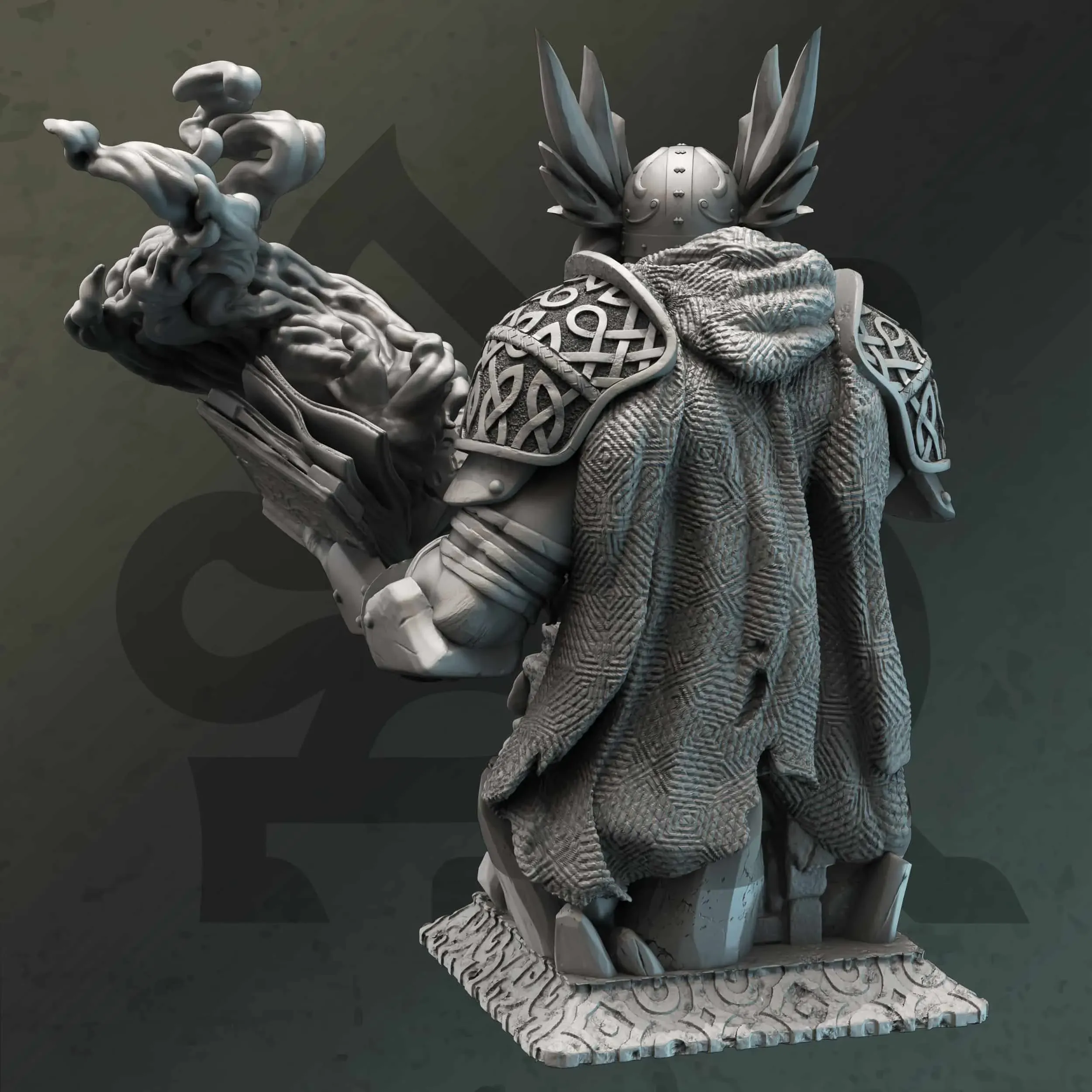 BUST Gorozai - Warden of the Sacred Fire - Back