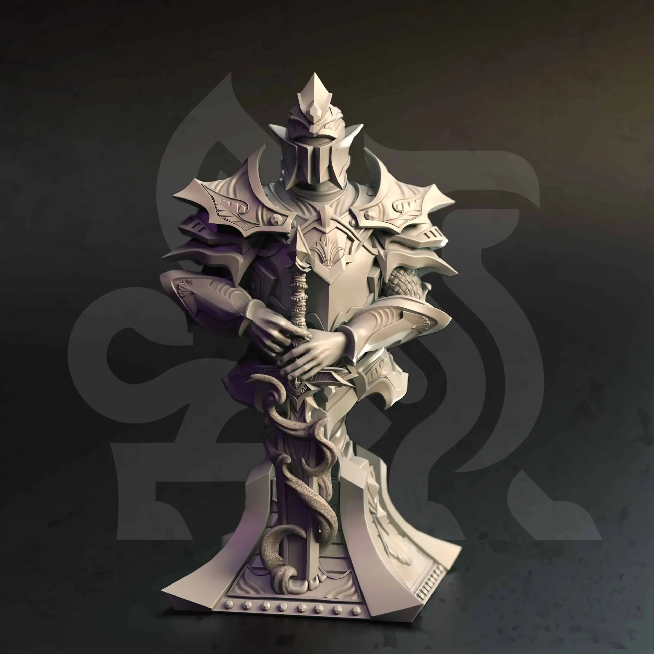 Teverys - Arcane Paladin - Bust - Front