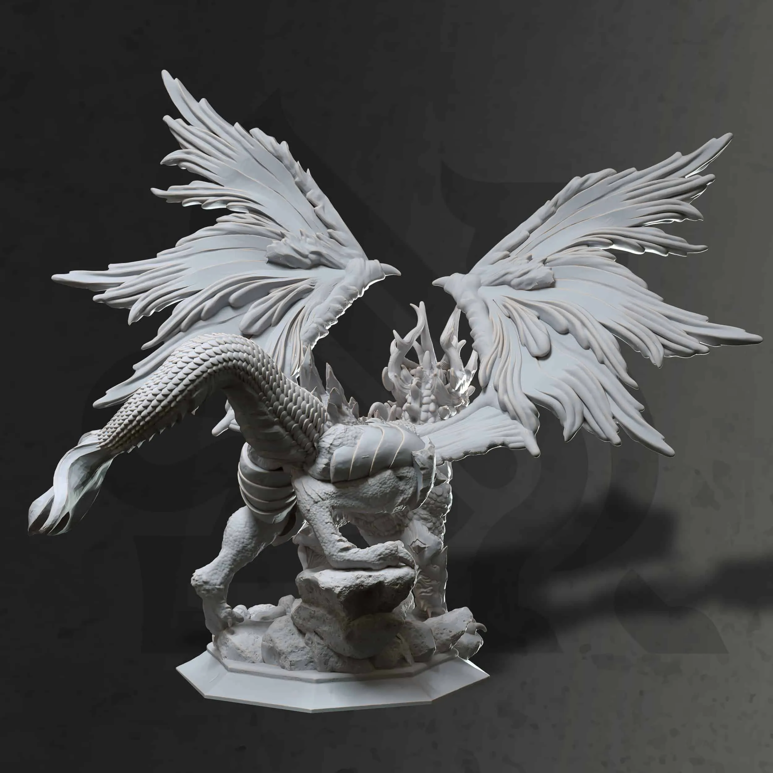 Glanbeli - Dragon Form - Back