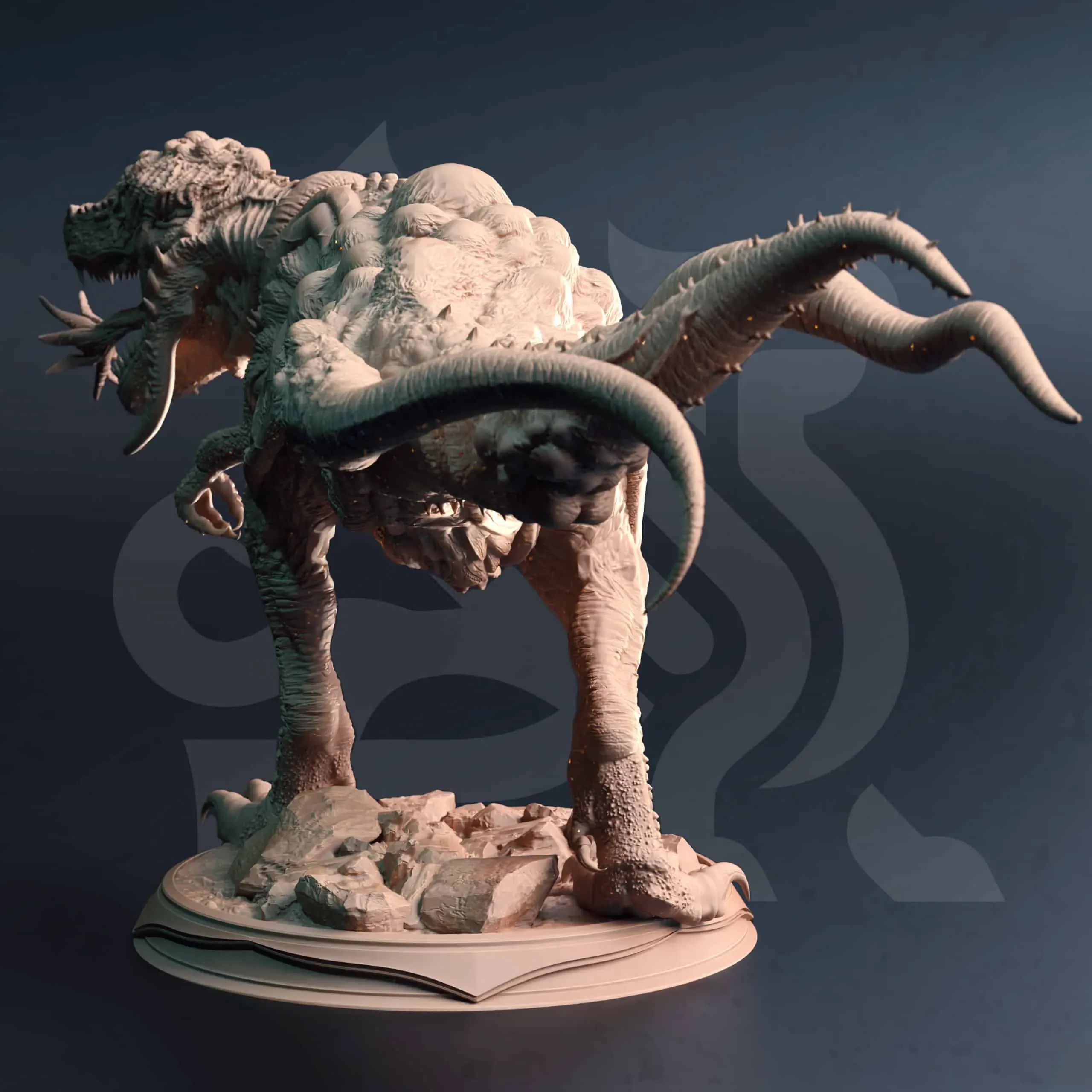 Eldrasorous Rex - Drowned Ancient Reptile - Back
