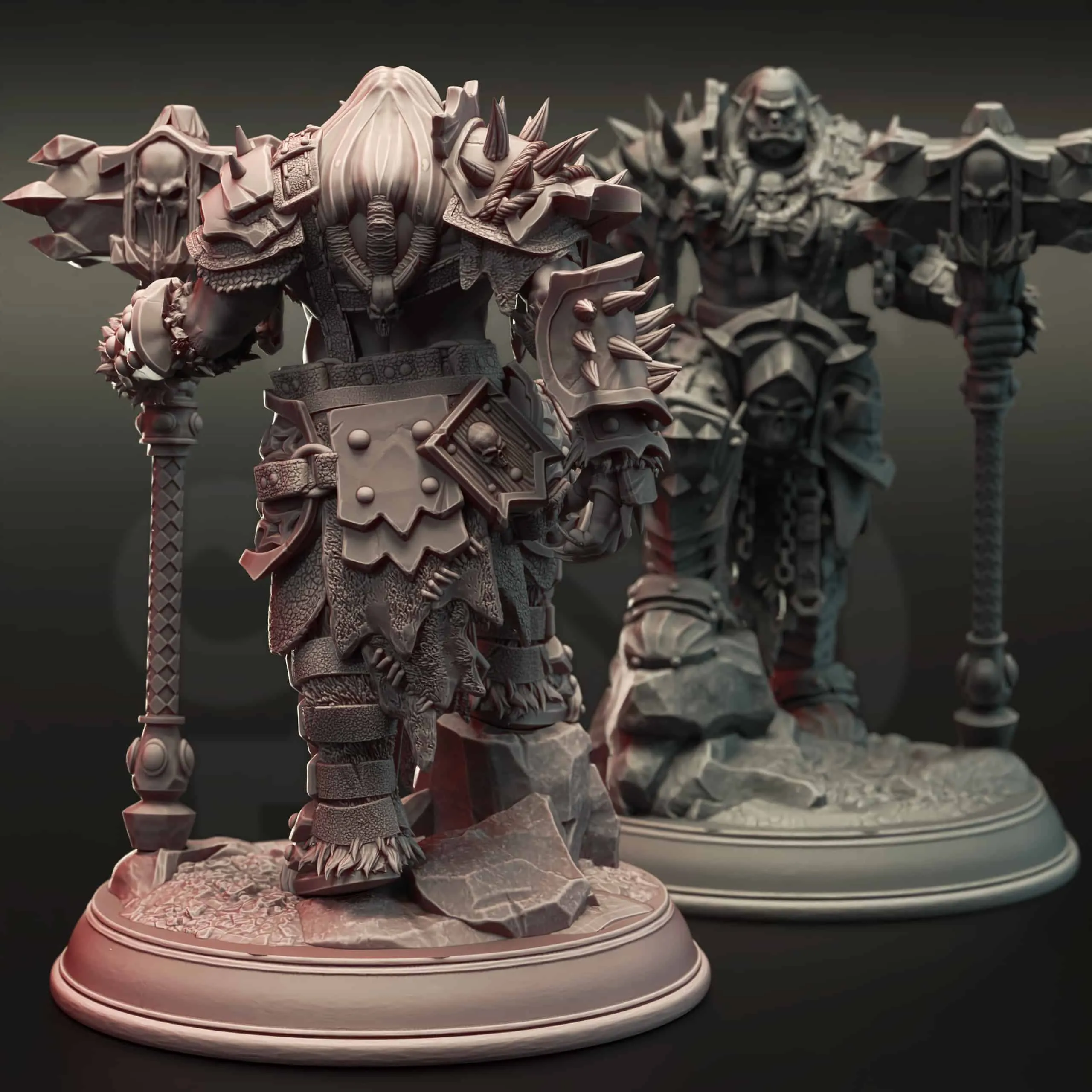 Gazza the Arrowproof - Orc Warboss - Back