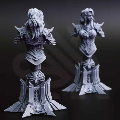 Vakara N’thara - Drow Assassin - BUST Back