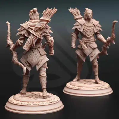 Ervion ro Estel - Elven Monster Hunter Ranger - Back