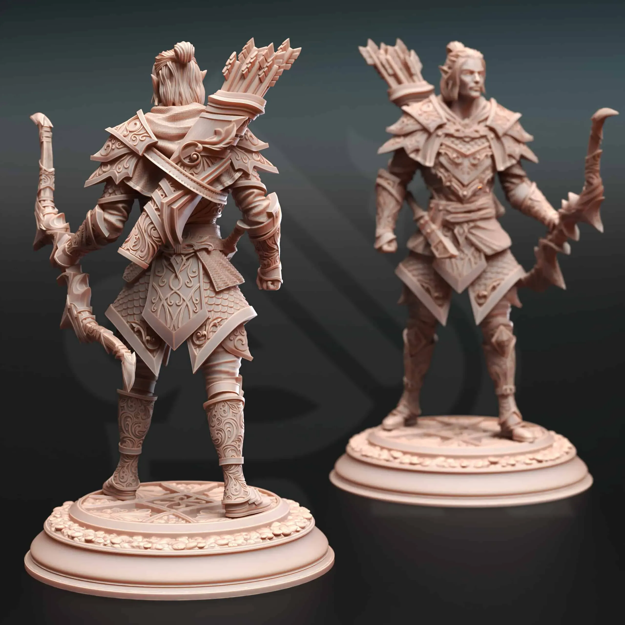 Ervion ro Estel - Elven Monster Hunter Ranger - Back