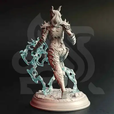 Aurestia - Ancient Golden Dragon (Human Form) - Back