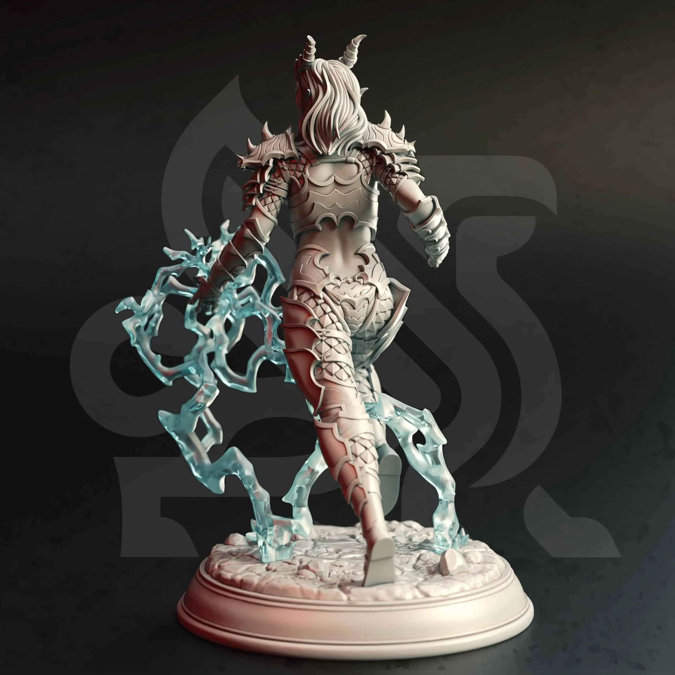 Aurestia - Ancient Golden Dragon (Human Form) - Back