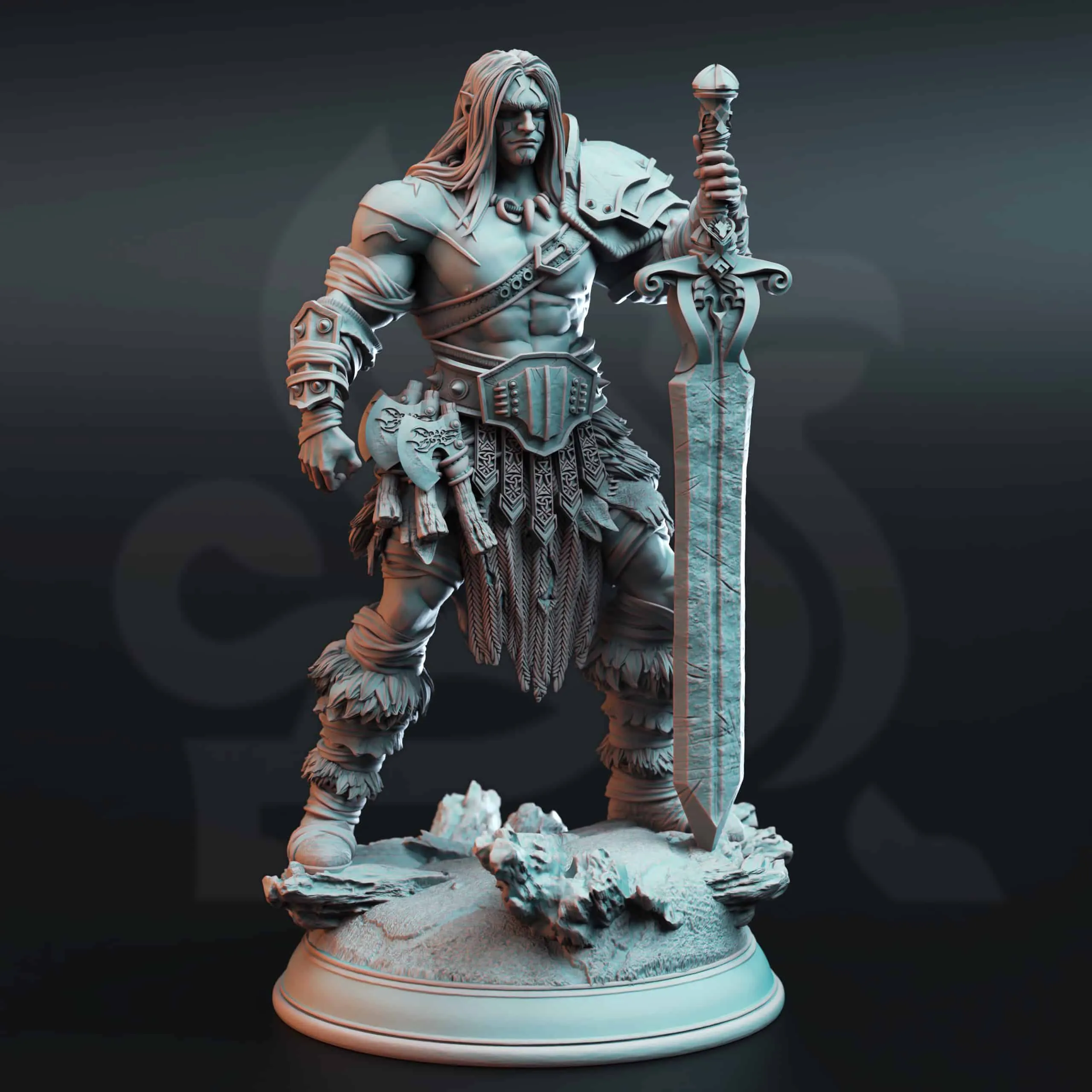 Oovur - Colossal Wastewalker Barbarian