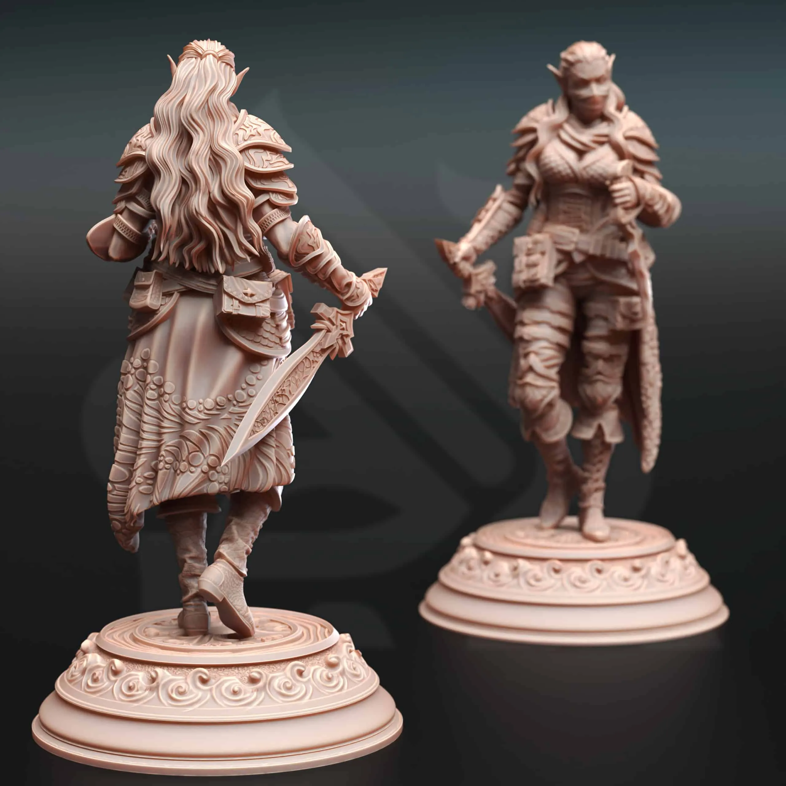 Hali Brookes - Water Elemi Swashbuckler Rogue - Back