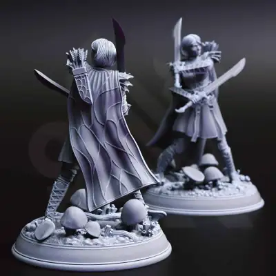 Irinax’s Chosen - Drow Soldiers F1 - Back
