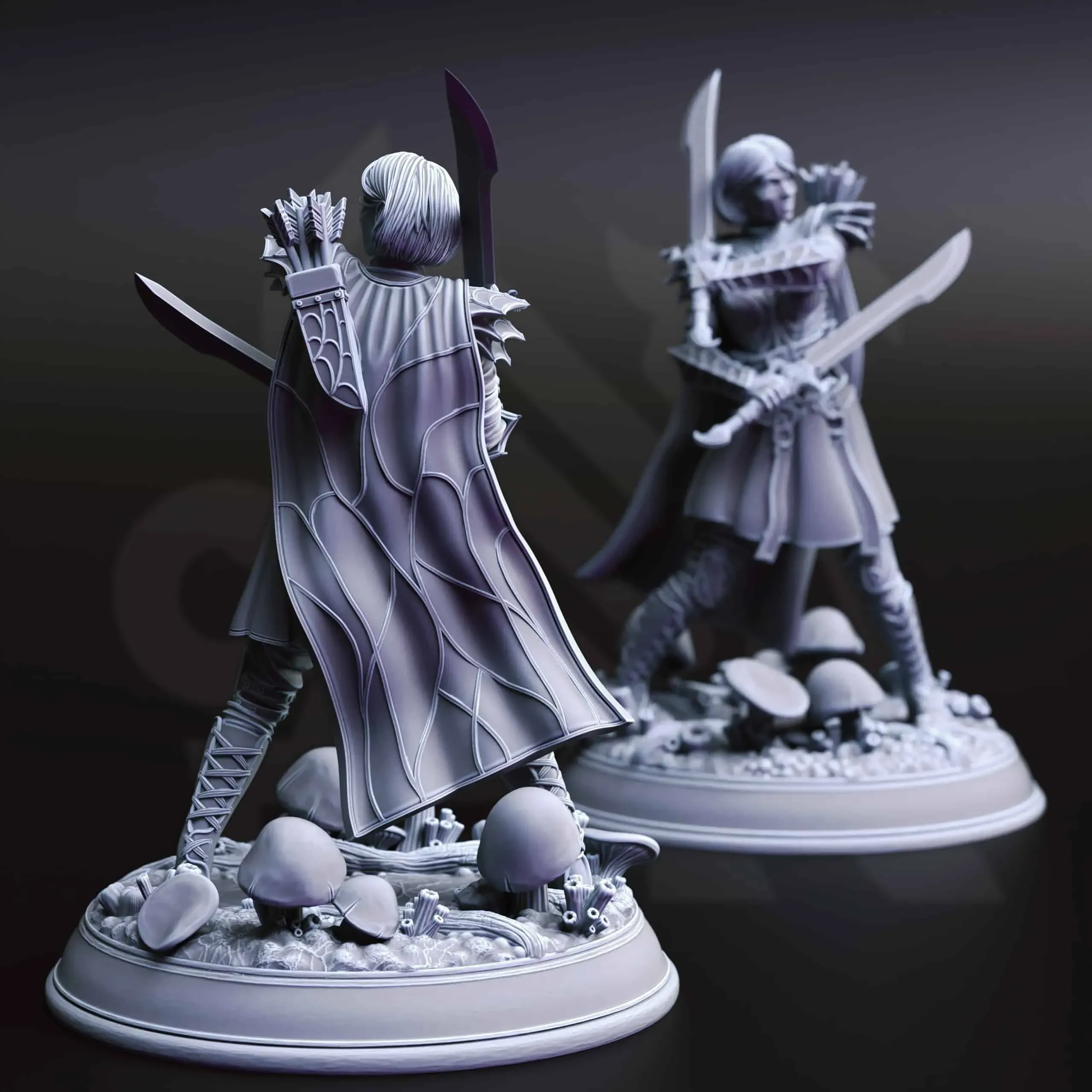 Irinax’s Chosen - Drow Soldiers F1 - Back