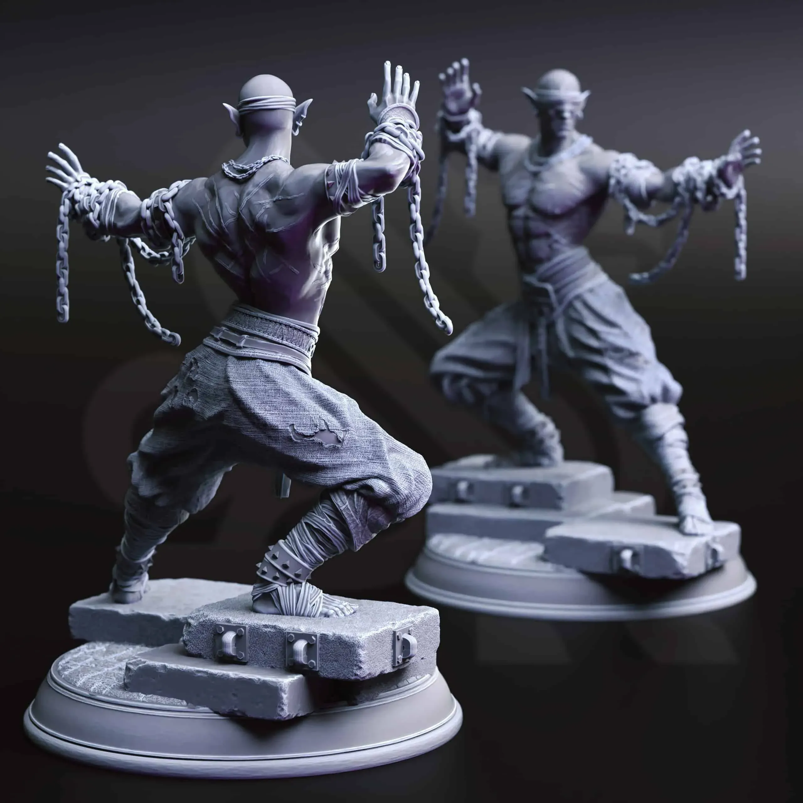 Uxas Vergos - The Awakened Monk - Back